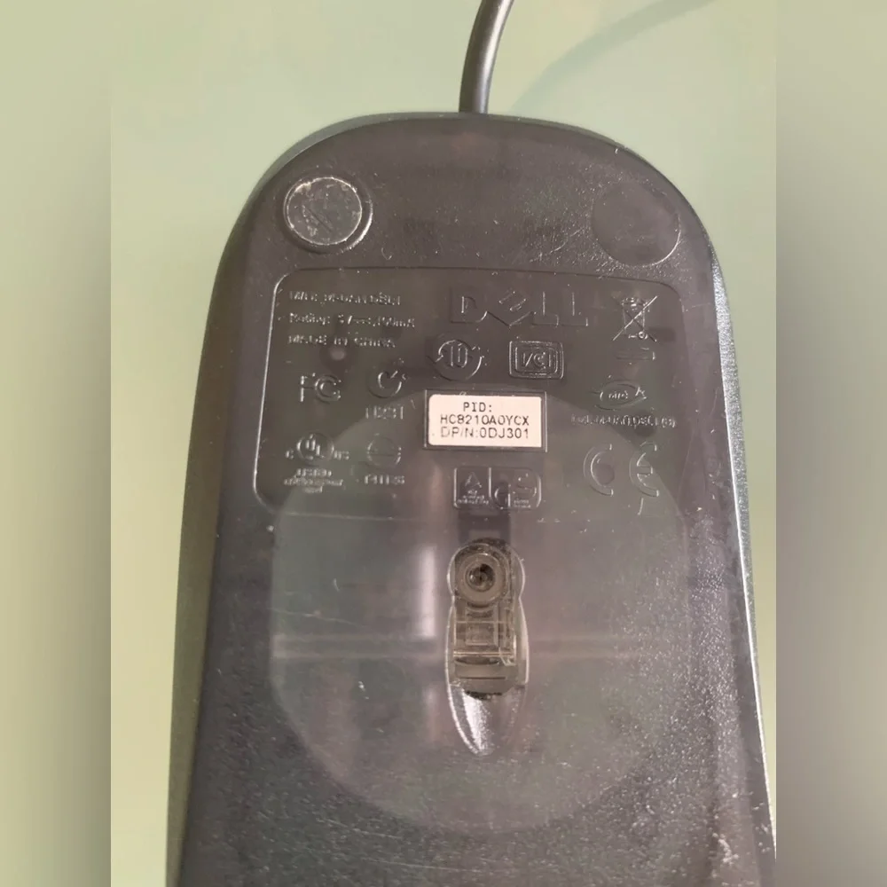 Dell USB Optical Wired Mouse M-UAN DEL 1 - Genuine For Laptops & Other Devices